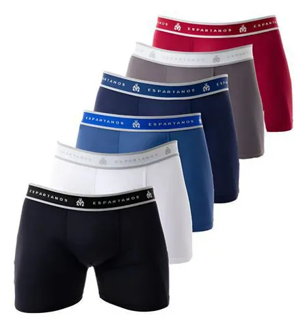 Kit 10 Cuecas Boxer Espartanos Microfibra Original