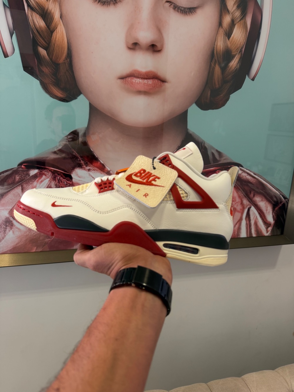 Nigel Sylvester x Air Jordan 4 Brick After Brick — 44, Novo