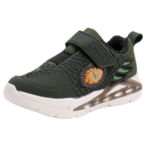 Tênis Infantil Masculino Led Minipé MP2418 VERDE 27