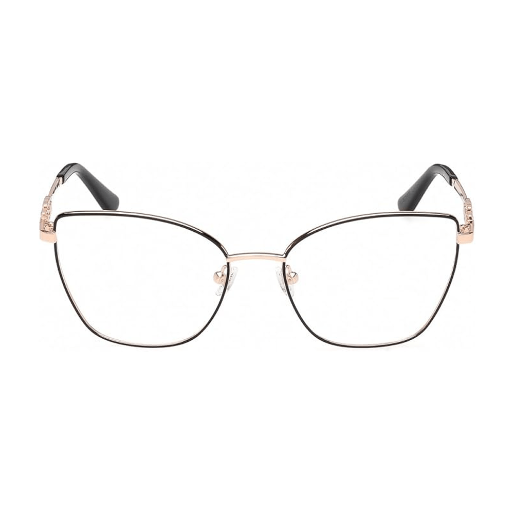 Armação para Óculos de Grau Feminina Guess GU50316 Preto e Dourado rosé