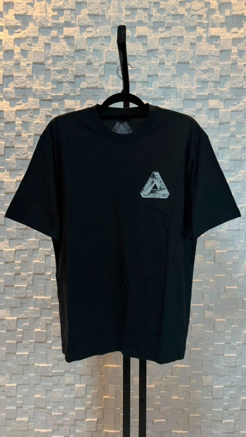 Camiseta Palace Tri Girders Black — M, Novo