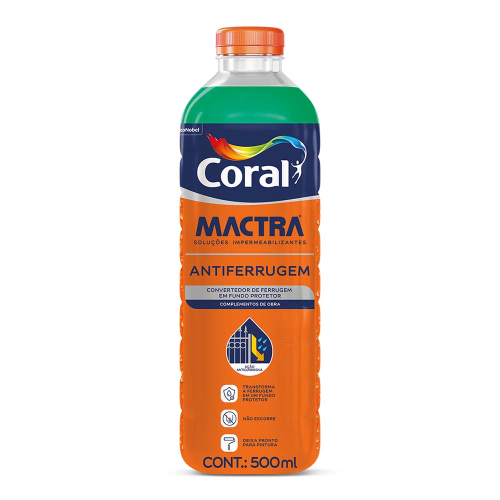 Antiferrugem 0,5L Coral Mactra