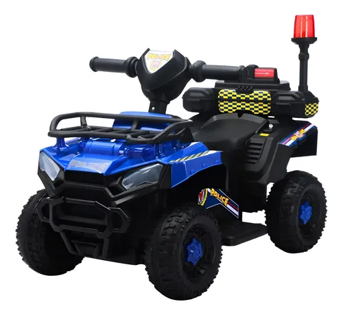 Carro De Polícia Infantil Elétrico Com Sirene Az Maxi Toys