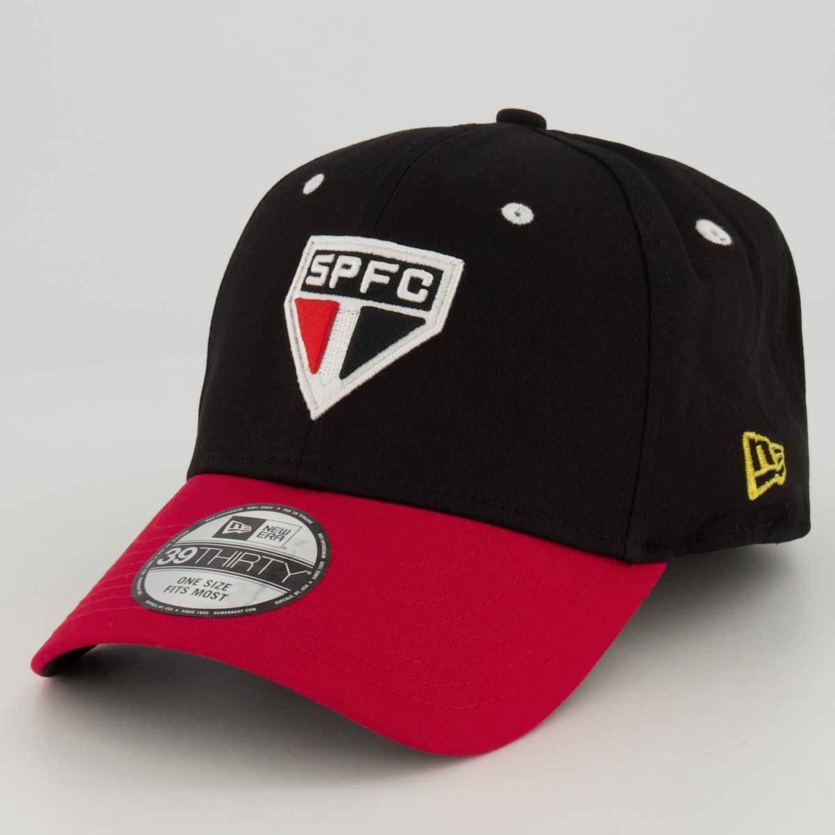 Boné New Era São Paulo Soberano Preto e Vermelho