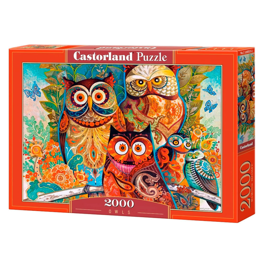 Puzzle 2000 peças Corujas - Castorland Importado 2005352