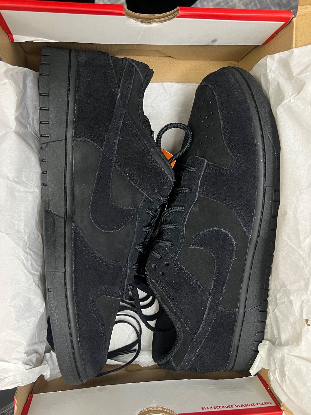 Nike Dunk Low Triple Black — 42, Novo