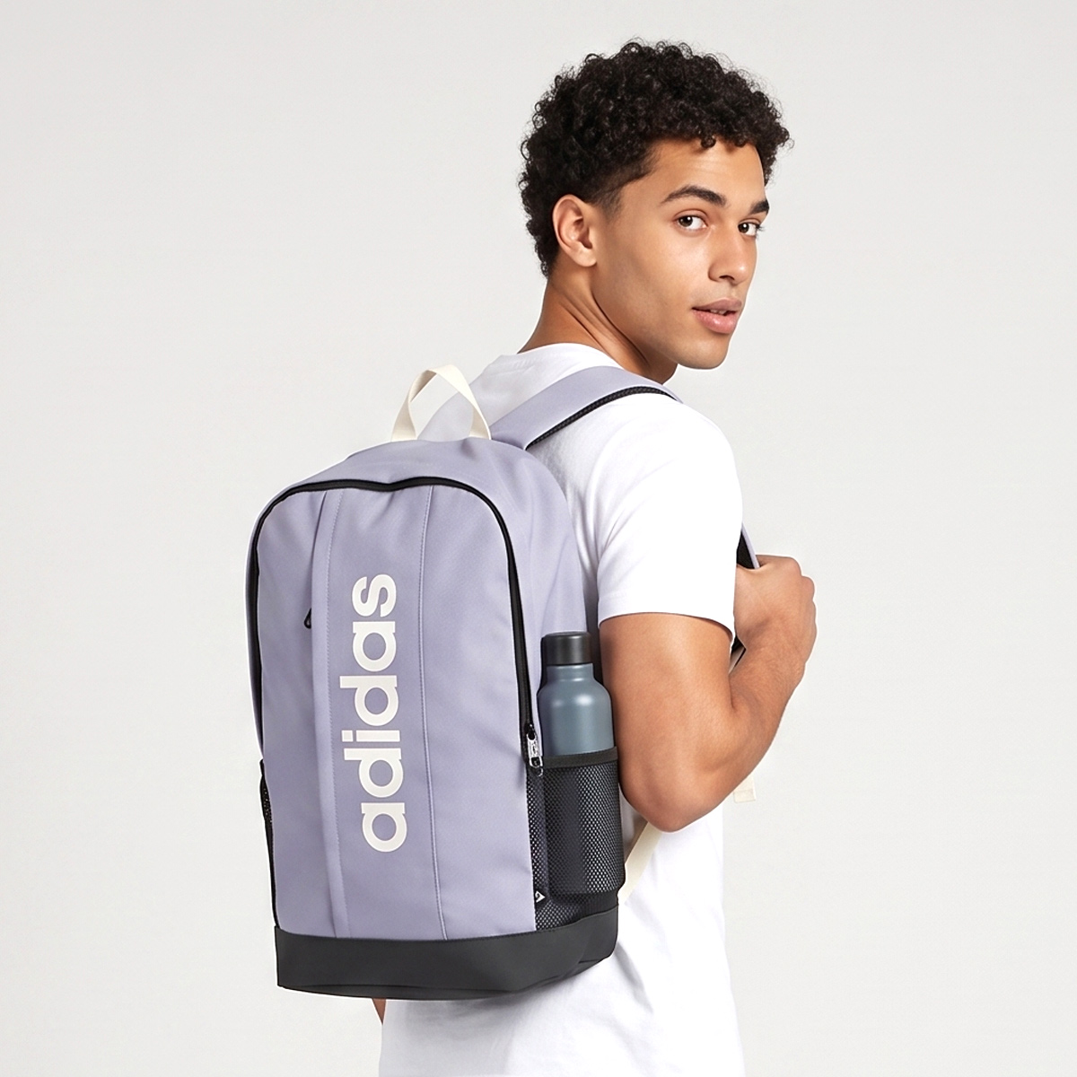 Mochila Adidas Linear Cinza