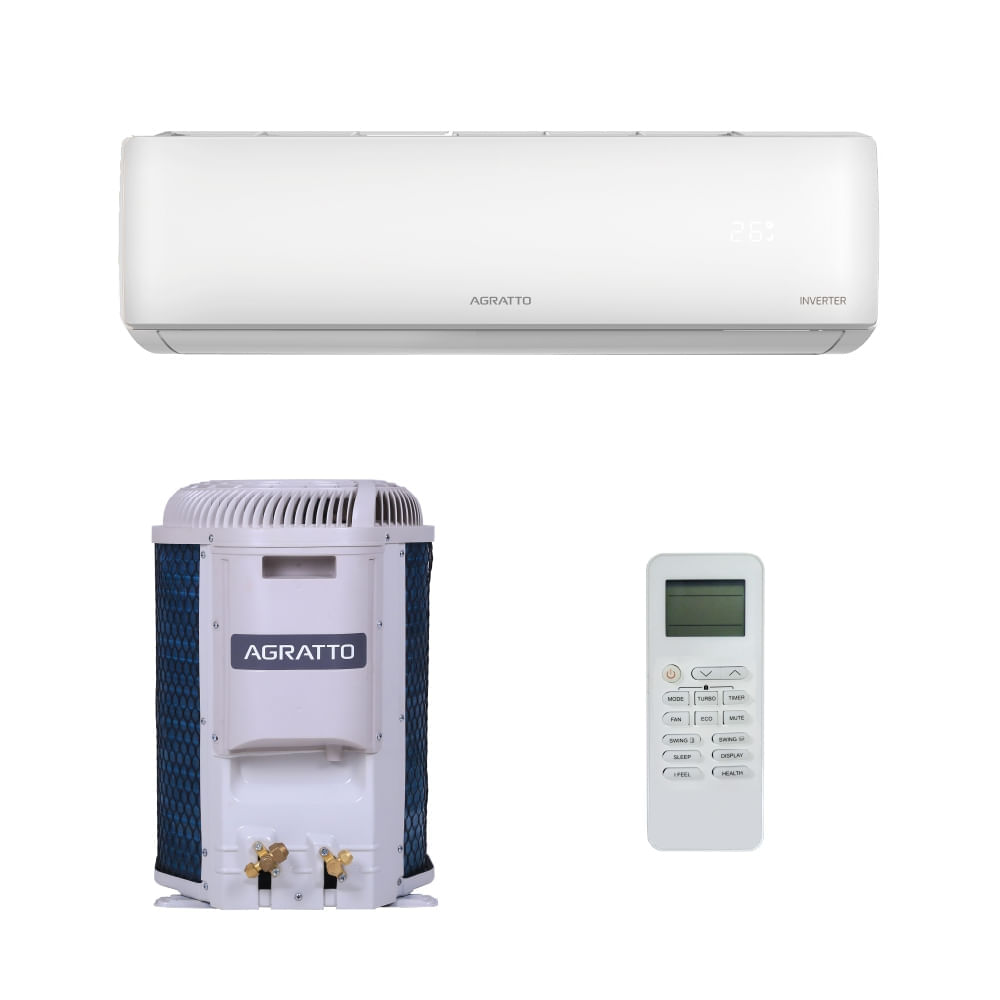 Ar Condicionado Split Hi Wall Agratto Zen Top Inverter 9.000 BTUs Frio 220V R-32