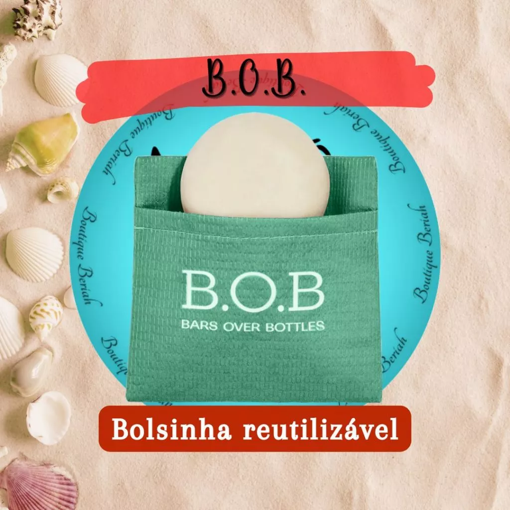 Bolsinha reutilizável de viagem verde - BOB