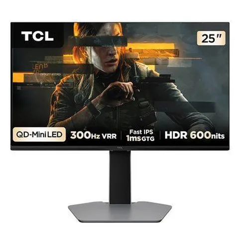 Monitor Gamer TCL Mini LED 25, 300Hz, 1ms, HDR