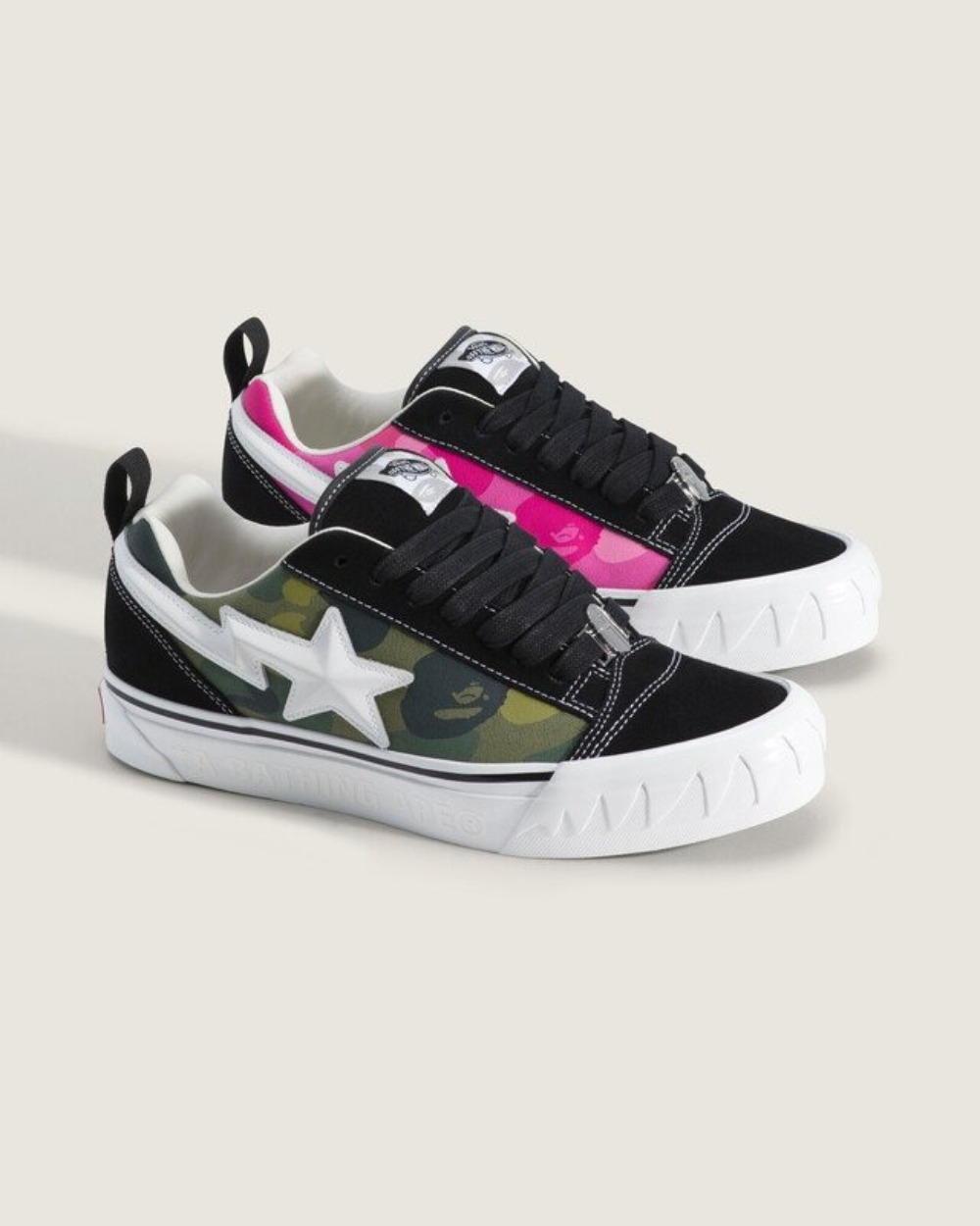 BAPE x Vans Premium Knu Skool Camo Green — 36, Novo