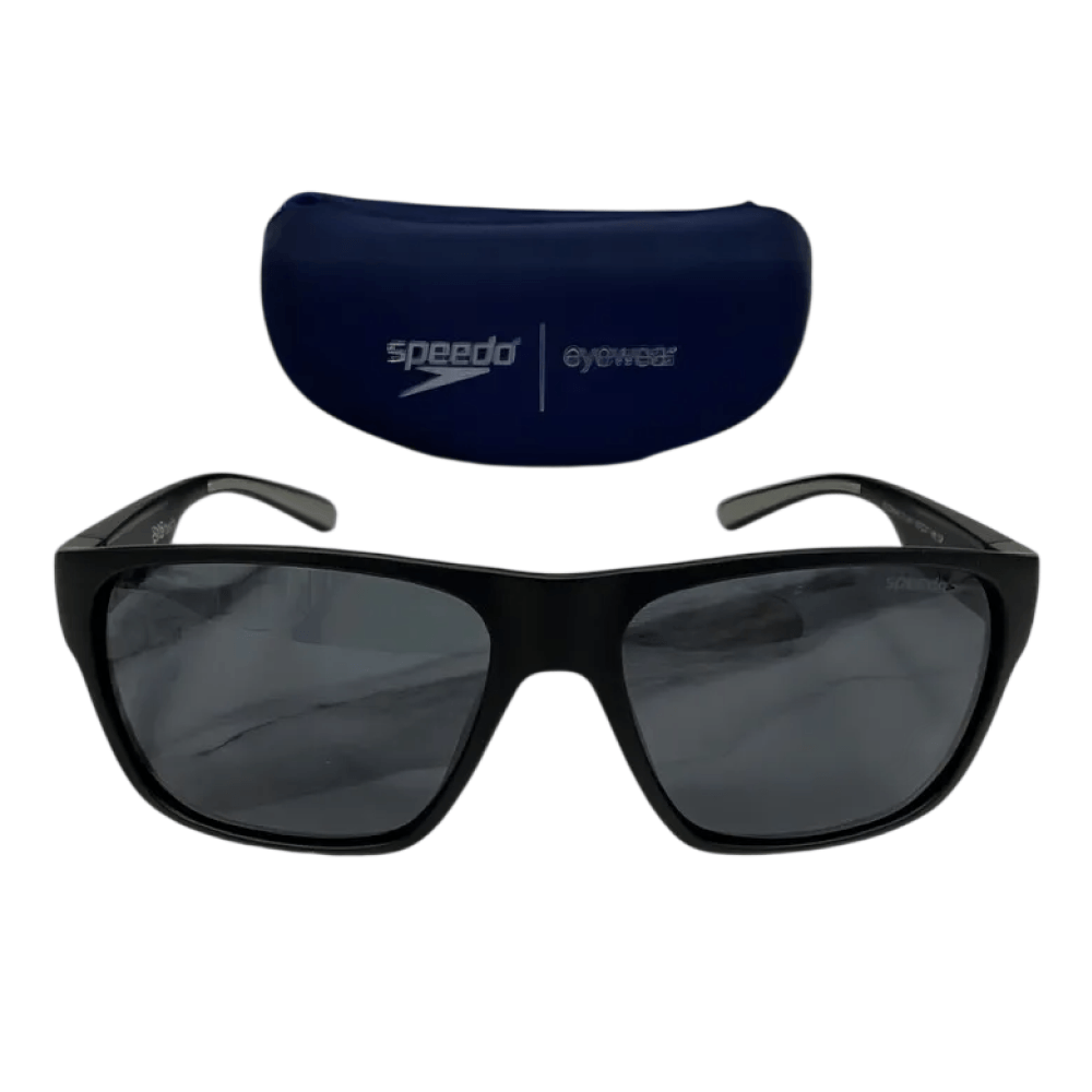 Óculos de Sol Speedo ECOWAVE Unissex Retangular Acetato Preto Fosco