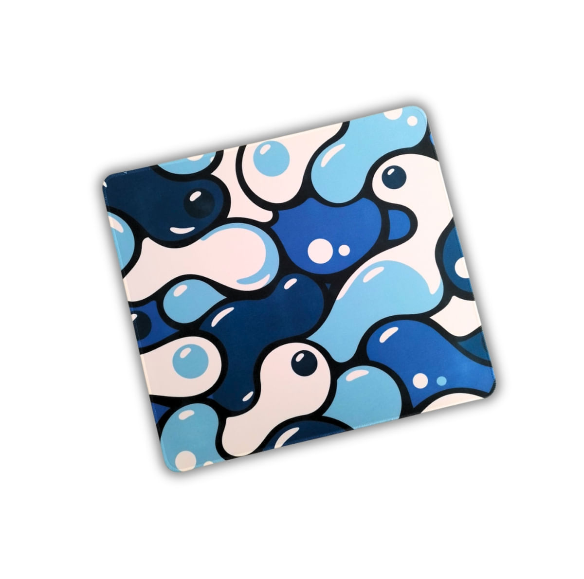 Mousepad Liquid Flow Azul - 450x400mm Borracha 3mm