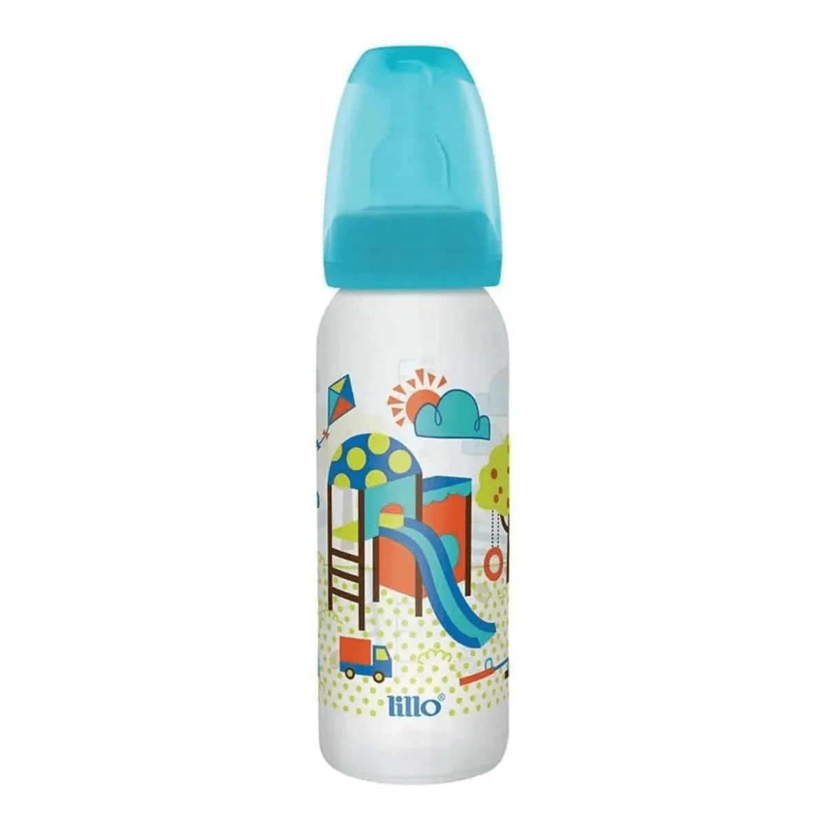 Foto 3 de Kit 3 Mamadeiras Divertidas 50/120/240ml Azul - Lillo