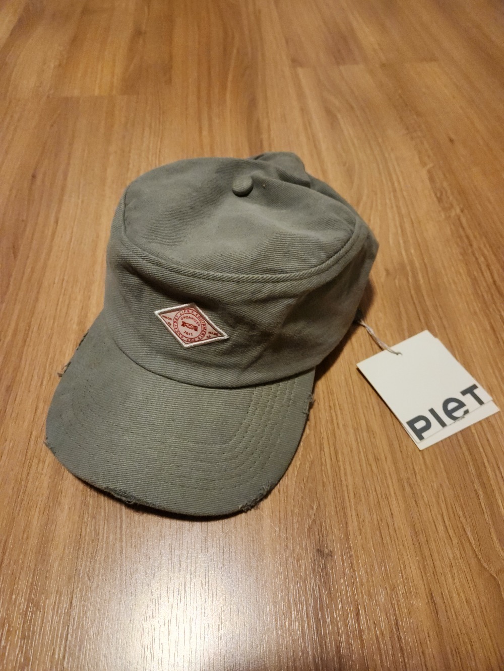 Boné Piet Union Made Faded Green — Único, Novo