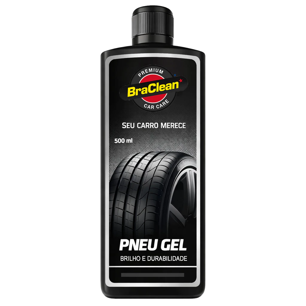 Pneu Pretinho Gel Renovador 500ml Hidrata Borracha Evita Ressecamento Protege Do Sol Automotivo