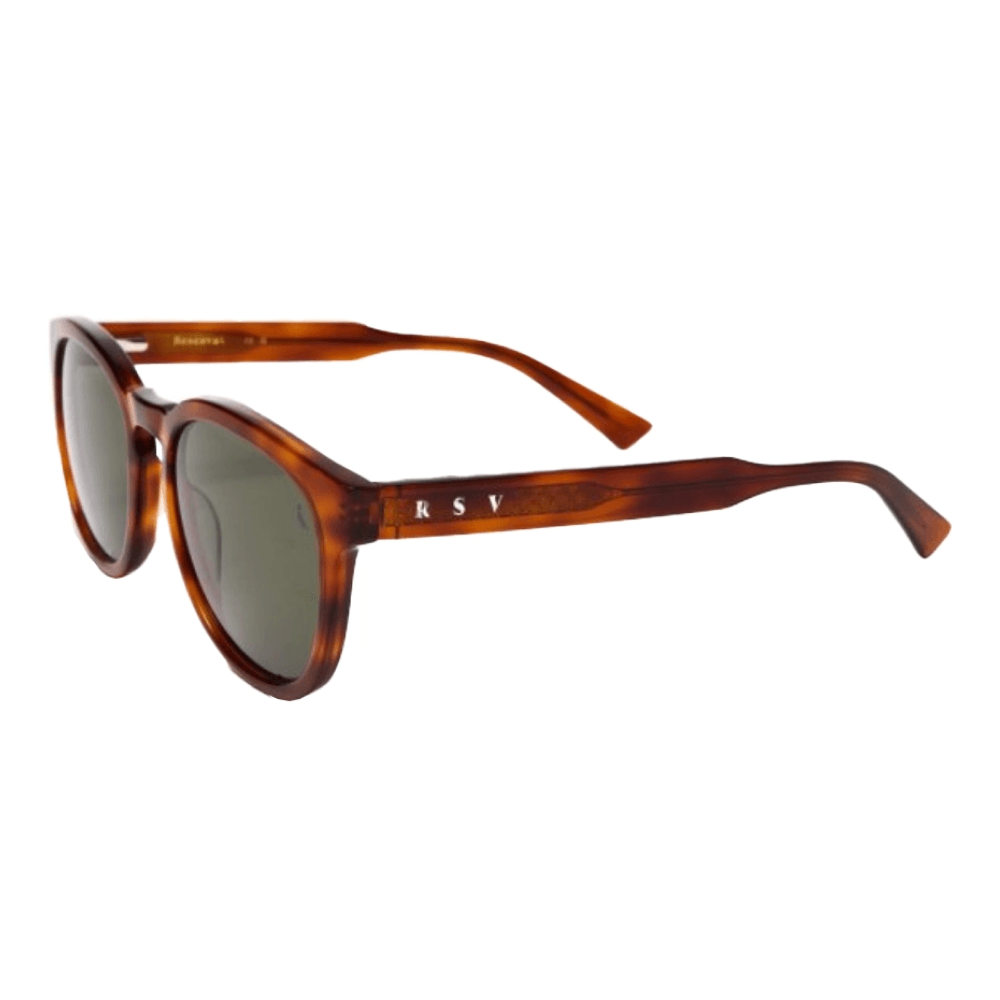 Óculos de Sol Reserva RSV6002S Masculino Redondo Acetato Marrom Mesclado