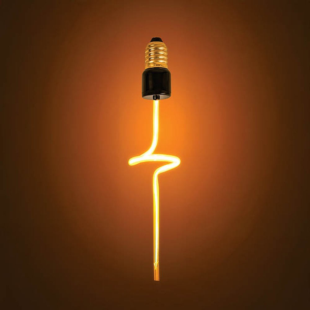 Lâmpada Led Filamento Loop Glass 4W Ambar E27 Taschibra