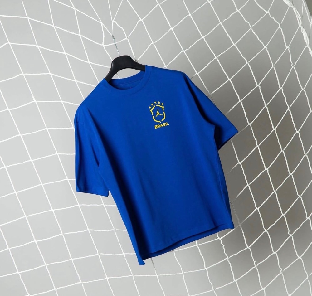 Camiseta Air Jordan Brasil 85 Oversized Blue — G, Novo