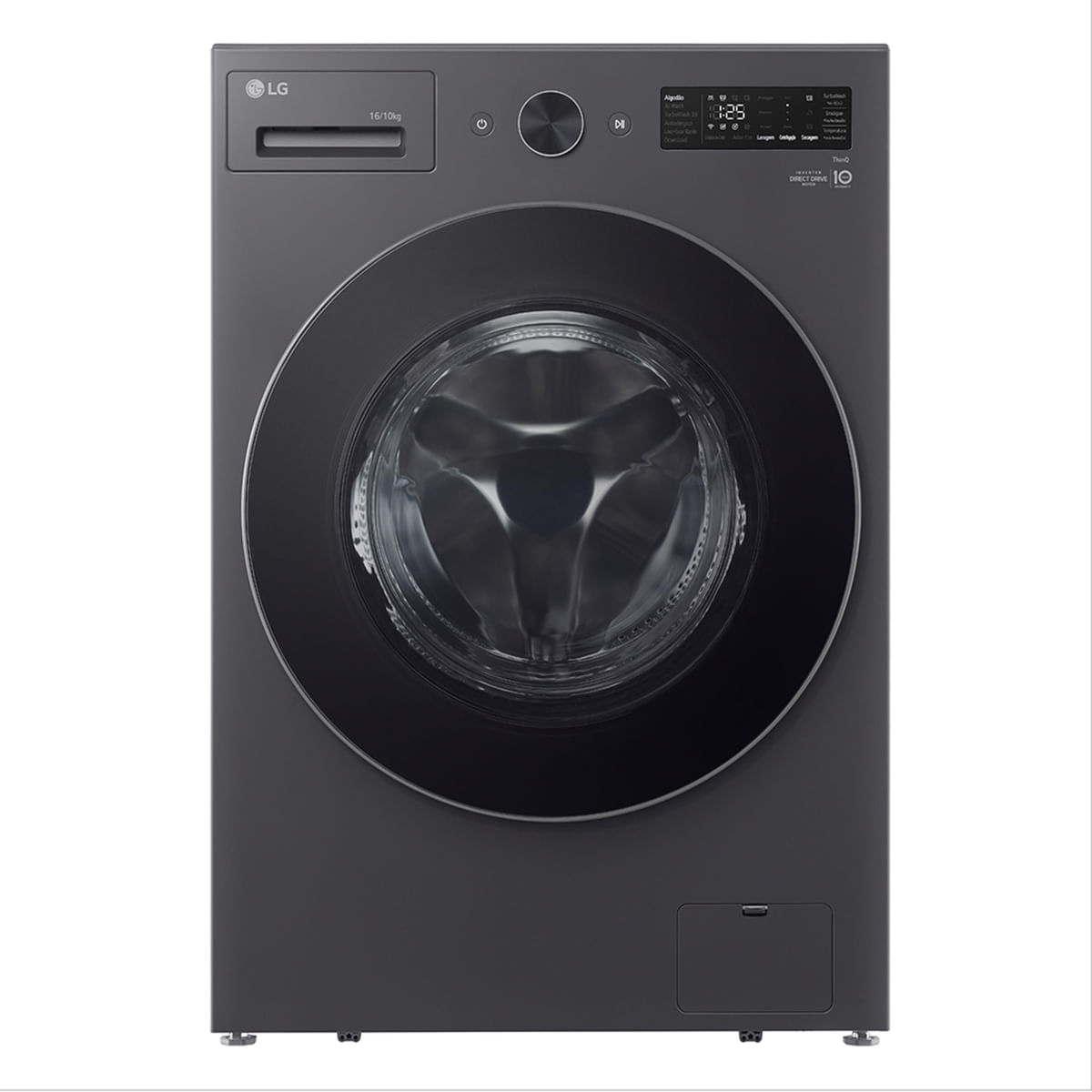 Lava e Seca LG WD16GNTS6 16kg/10kg AI DD Wi-Fi TurboWash 360° Vapor Black Inox Inox / 220