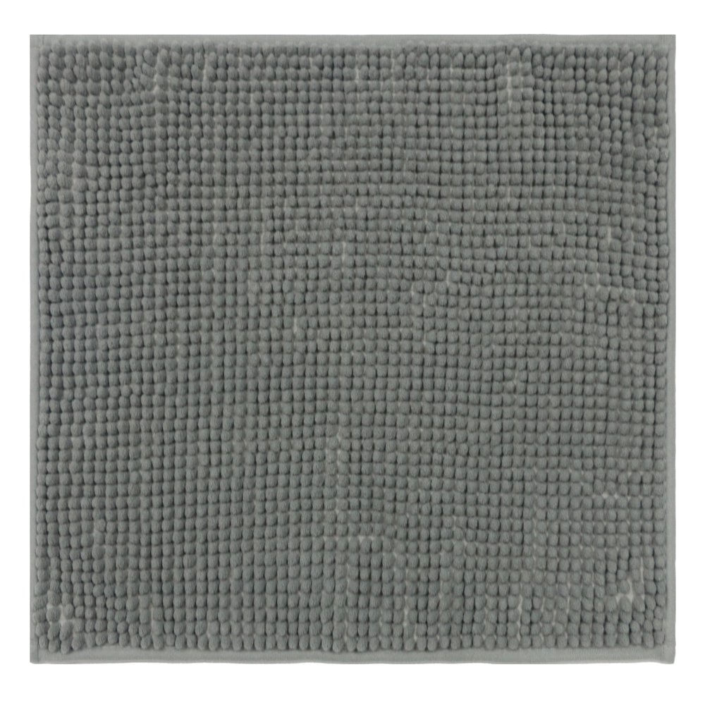 Tapete Chenille 60X40Cm Cinza Escuro Uzoo