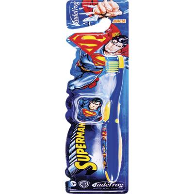 Escova de dente Superman, com protetor de cerdas, 3490, Jadefrog - PT 1 UN