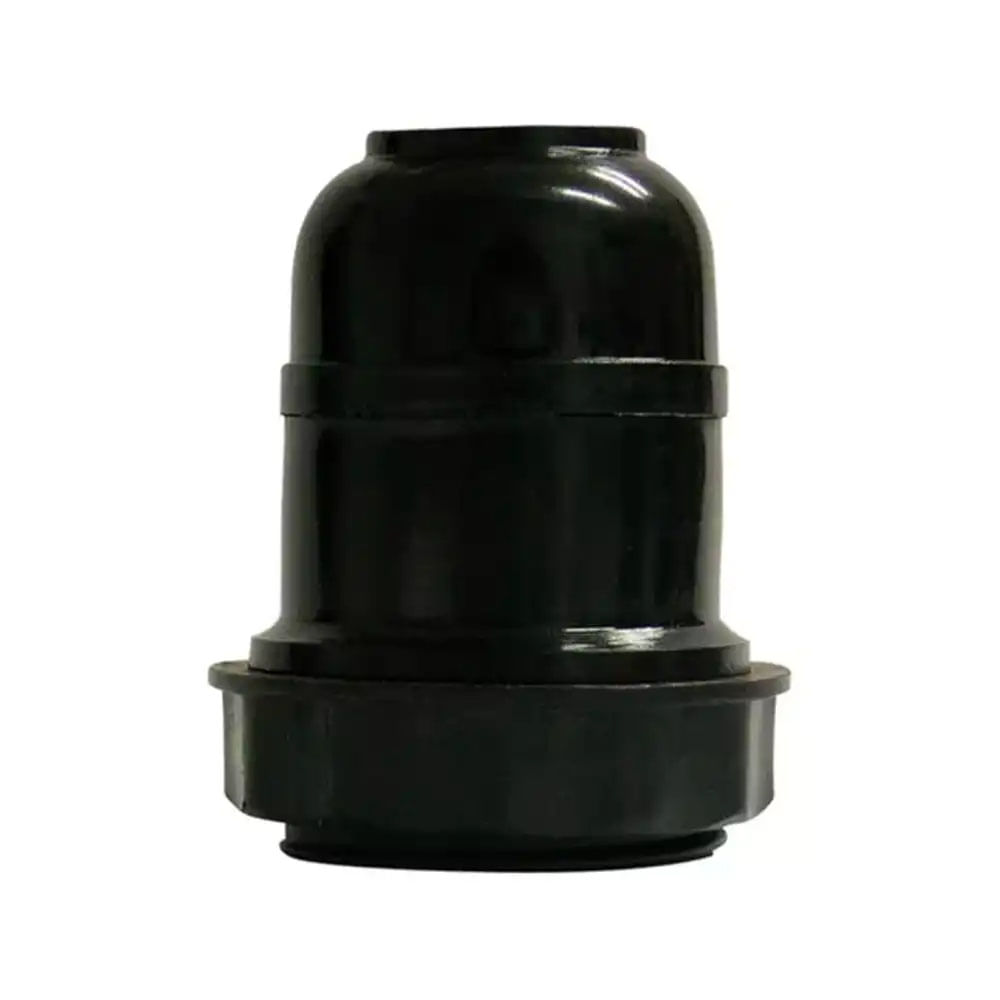 Bocal pendente para abajur plástico preto foxlux
