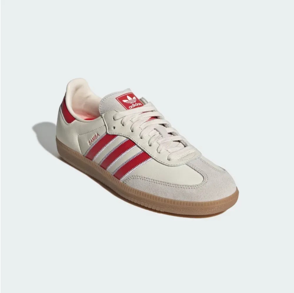 adidas Samba OG Off White Better Scarlet Gum — 34 / 35 / 36 / 37 / 38 / 39 / 40 / 41 / 42 / 43, Novo