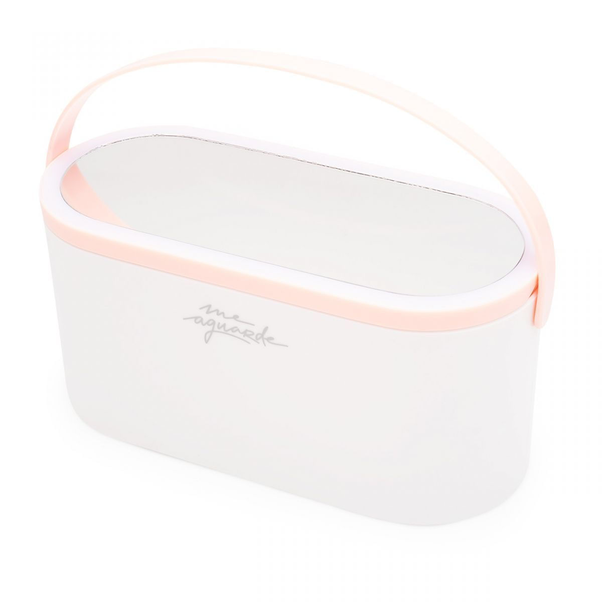 Porta Bijoux com Espelho Led Me Aguarde Único / Branco