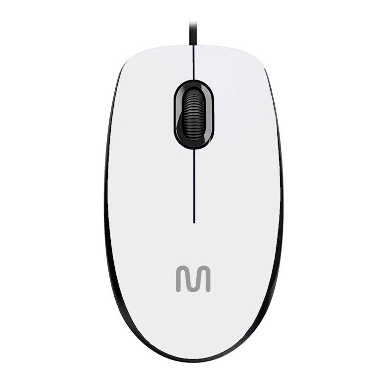 Mouse Multi MF400, 1200DPI, 3 Botoes, Branco, MO389