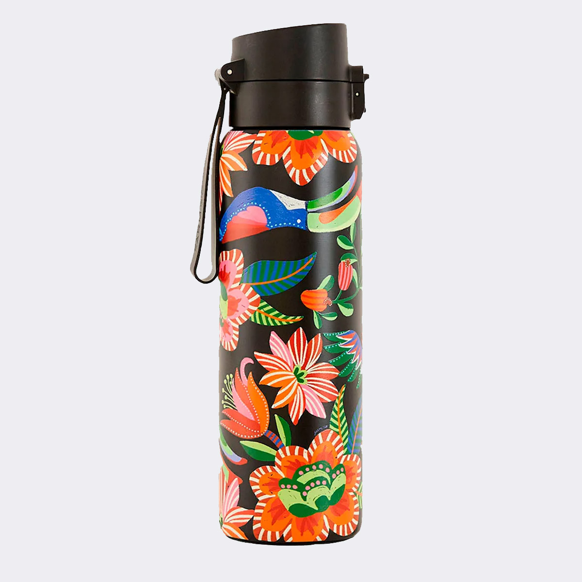 Garrafa Farm ETC Jardim de Pássaros 850 ML Preta