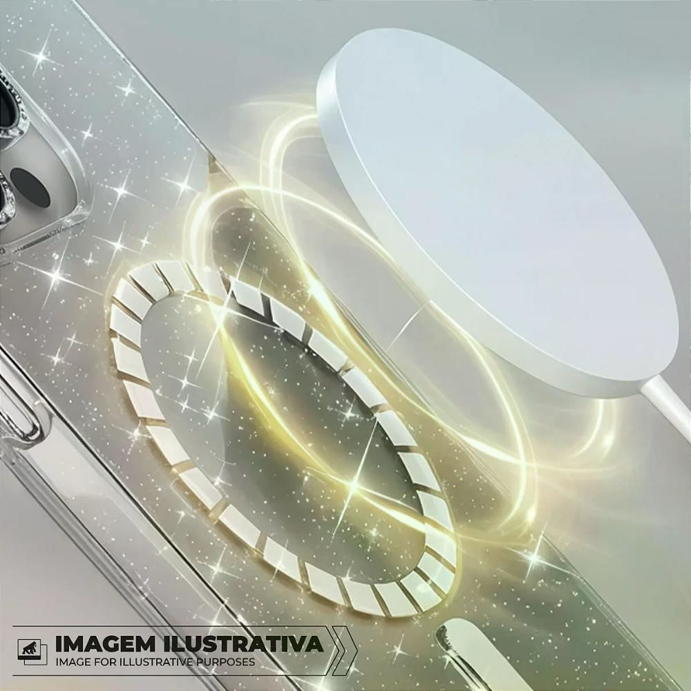 Foto 5 de Capa case capinha para iPhone 17 Pro - MagSafe Glitter - Gshield