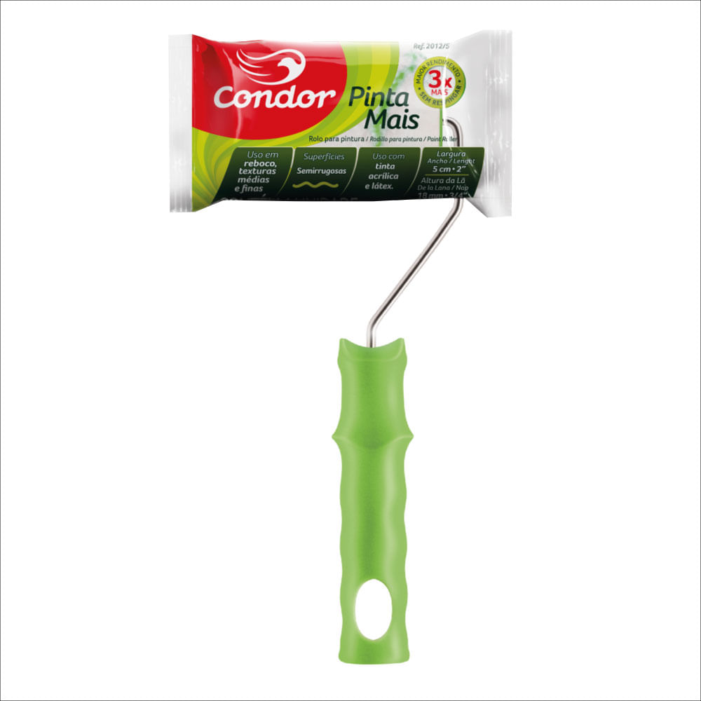 Rolo De Lã De 5cm Com Suporte 2012 Condor