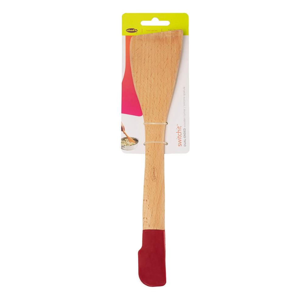 Espátula Ponta Dupla Madeira Ecológica e Silicone Chef'n