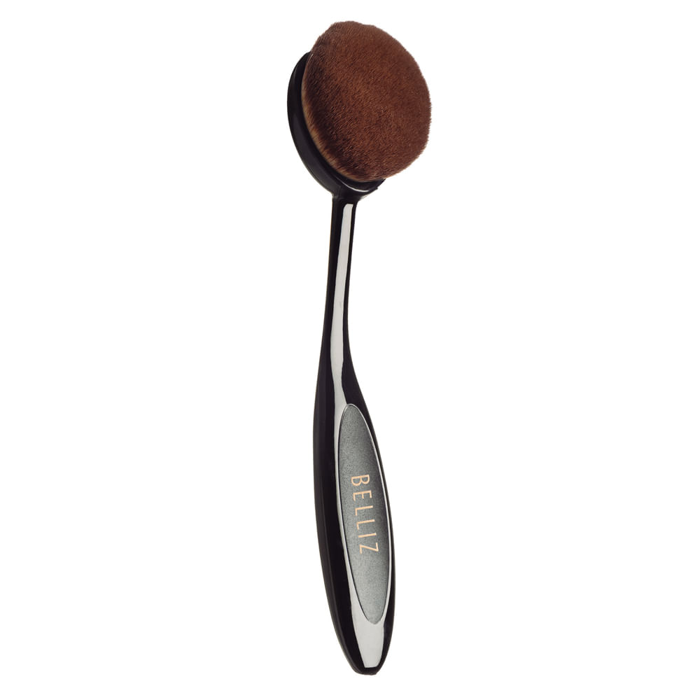 Pincel Oval para Rosto Belliz - Black — 1 Un
