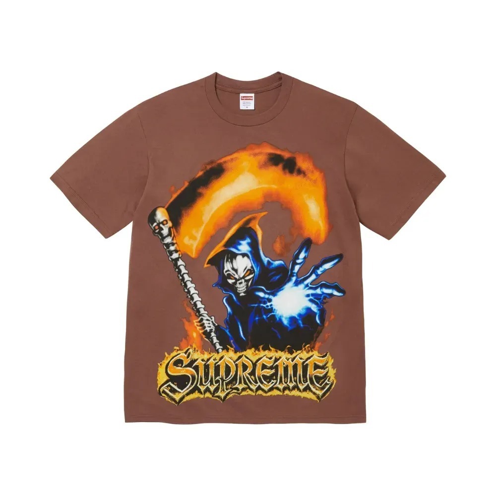 Camiseta Supreme Grim Reaper Brown SS26-W7 — G, Novo