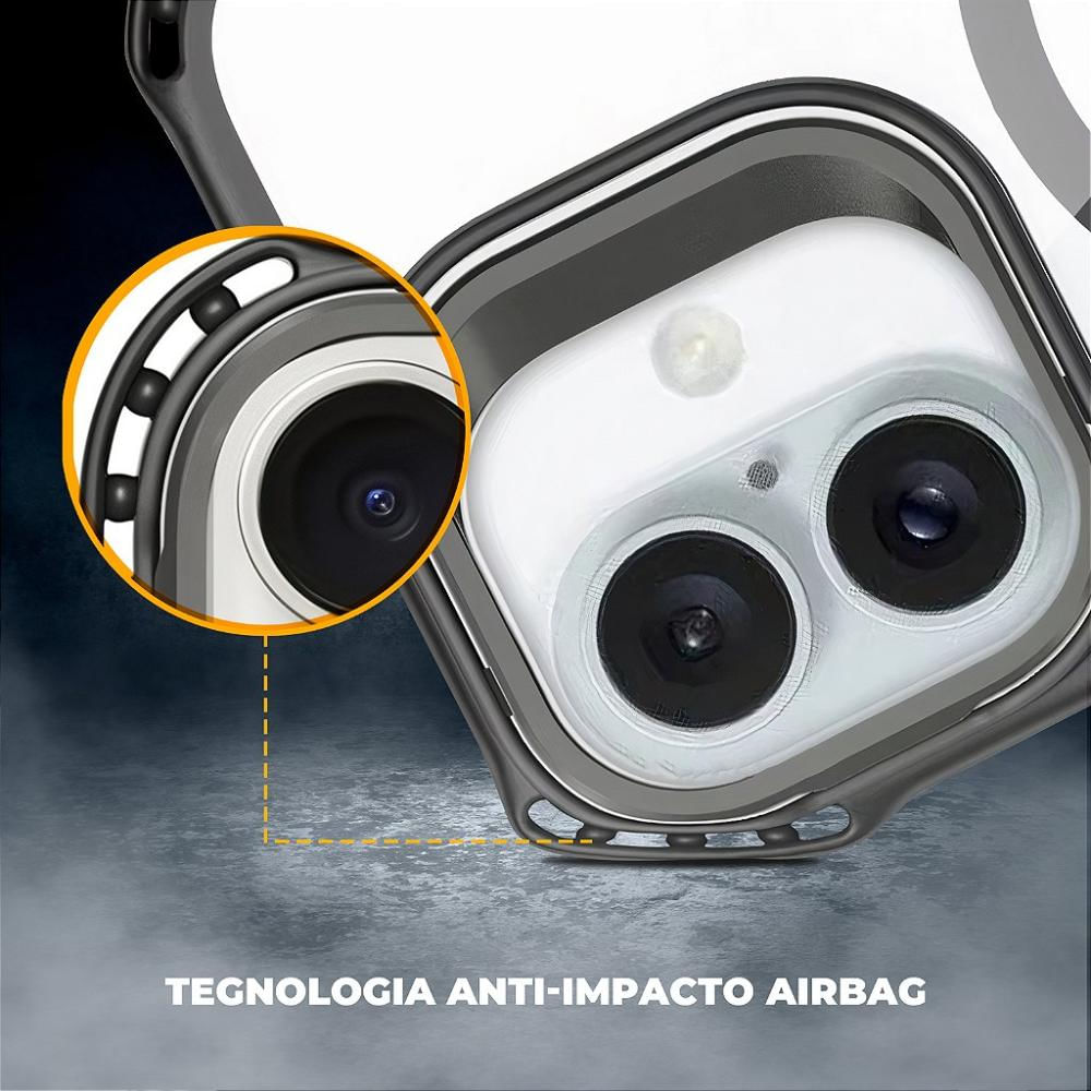 Foto 5 de Capa para iPhone 16 Pro Max - MagSafe AirBag Preta - Gshield