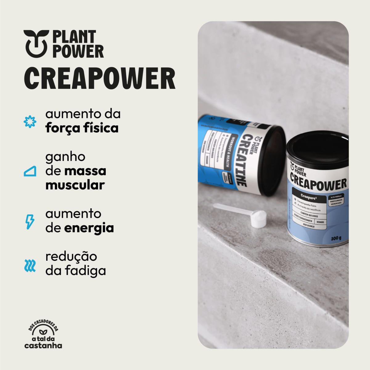 Foto 3 de Creapower - Creapure® 300g - Plant Power
