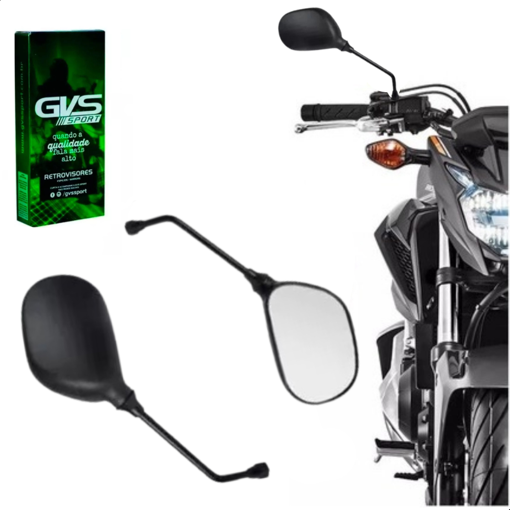 Retrovisor Gvs Modelo Para Ybr Factor Fazer Lander Par Promoção