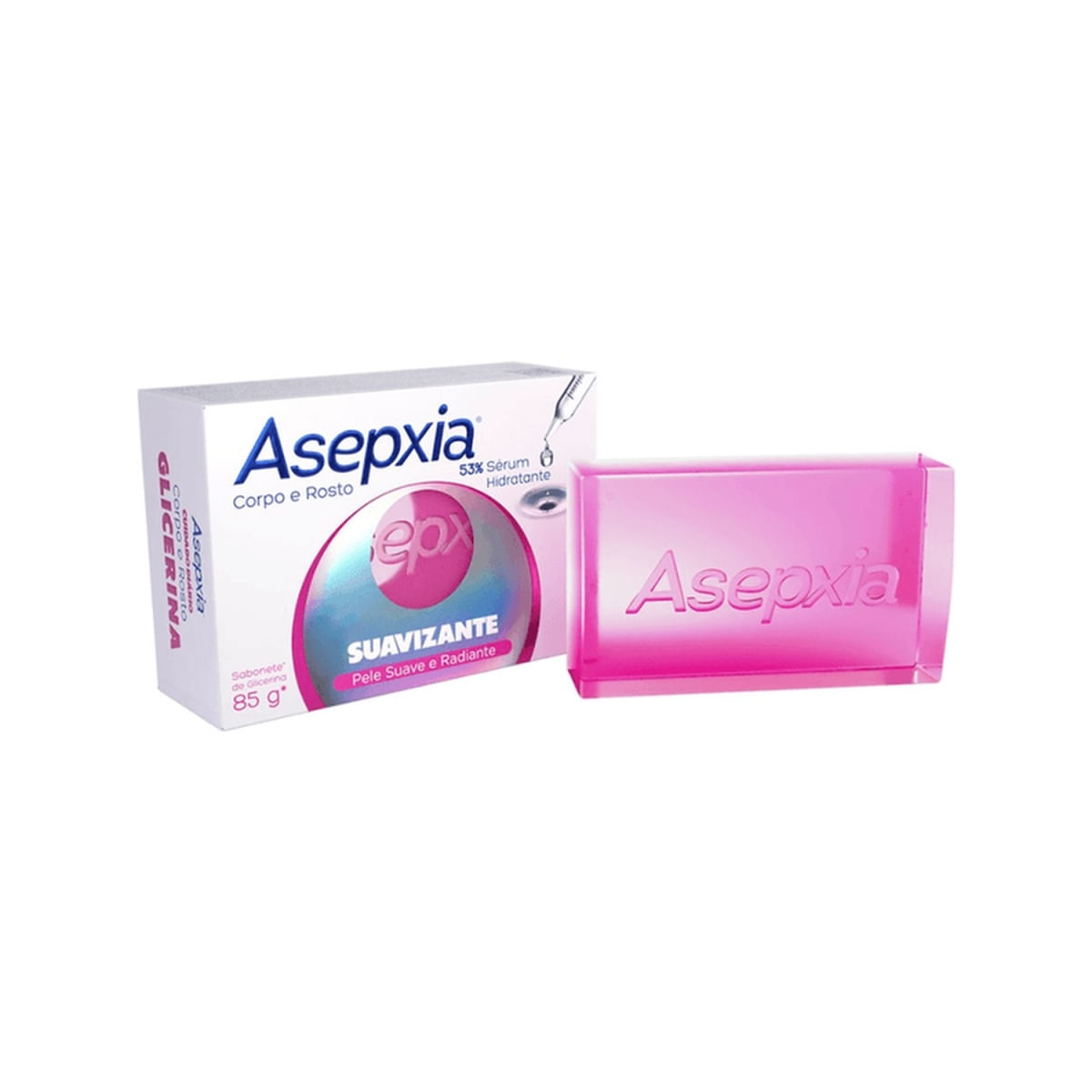 Asepxia Sabonete em Barra Suavizante para Rosto e Corpo 85g (7898636194513)