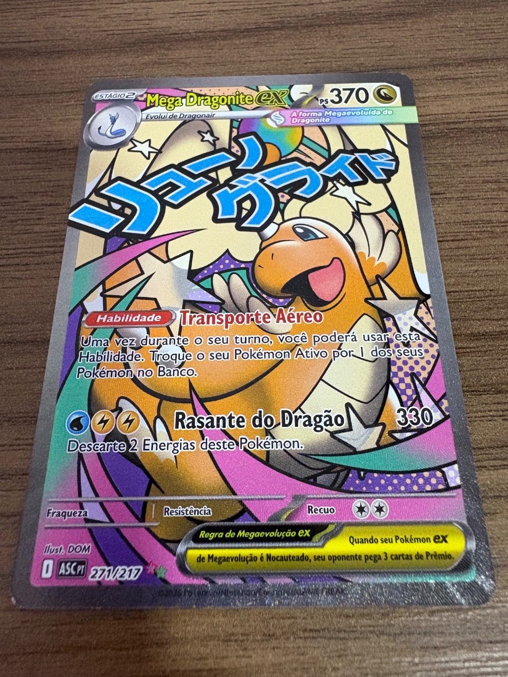 Mega Dragonite ex (271/217) Heróis Excelsos Pokémon TCG — Near Mint, Novo