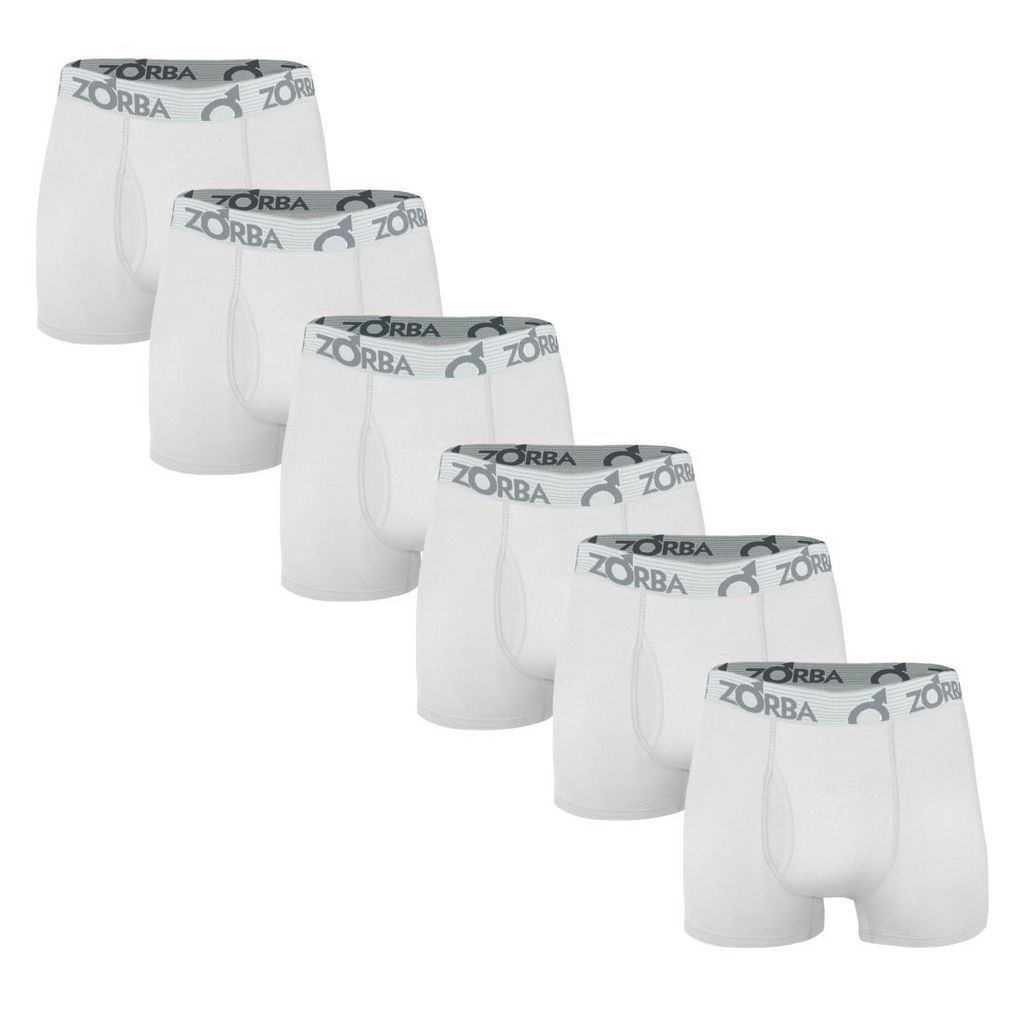 Kit 6 Cuecas Zorba Boxer com Abertura 848