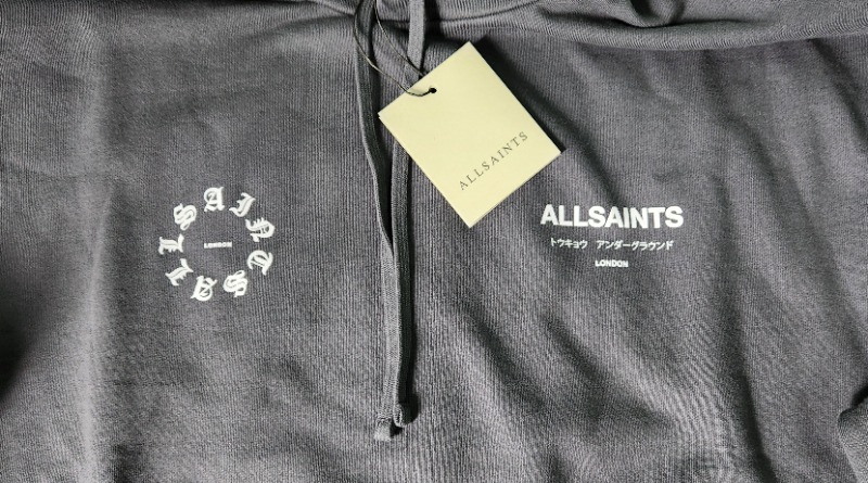 Foto 4 de Moletom AllSaints Kindred Oth Washed Black — M, Novo