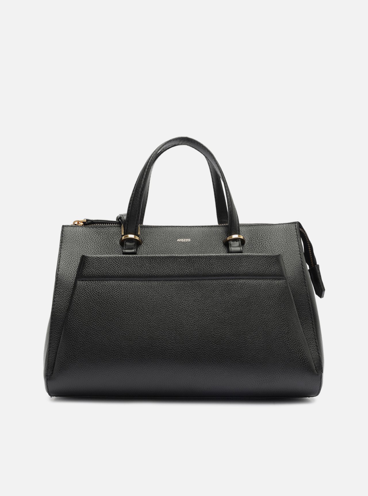 Bolsa Tote Preta Couro Grande