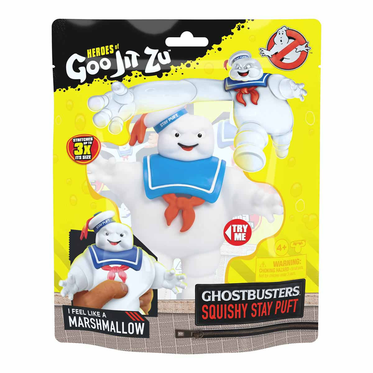 Boneco Elástico Stay-Puft Homem Marshmallow - Goo Jit Zu