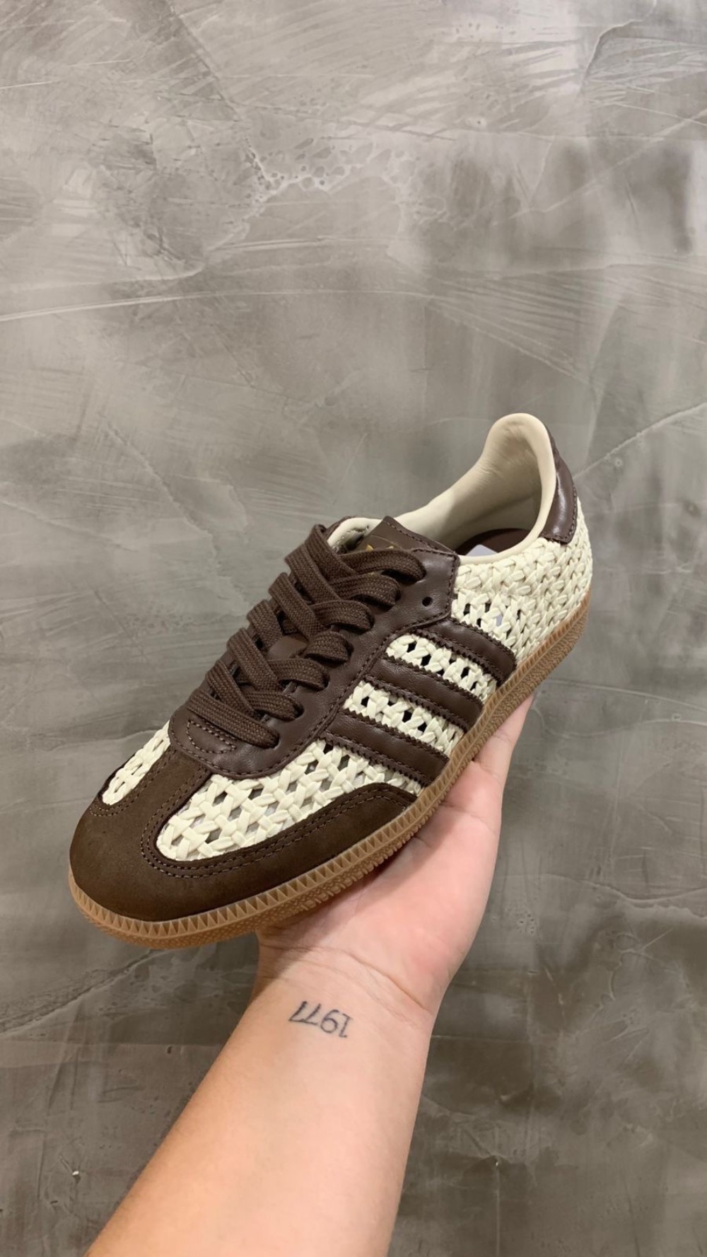 adidas Samba OG Basketweave Cream White Earth Strata — 39, Novo