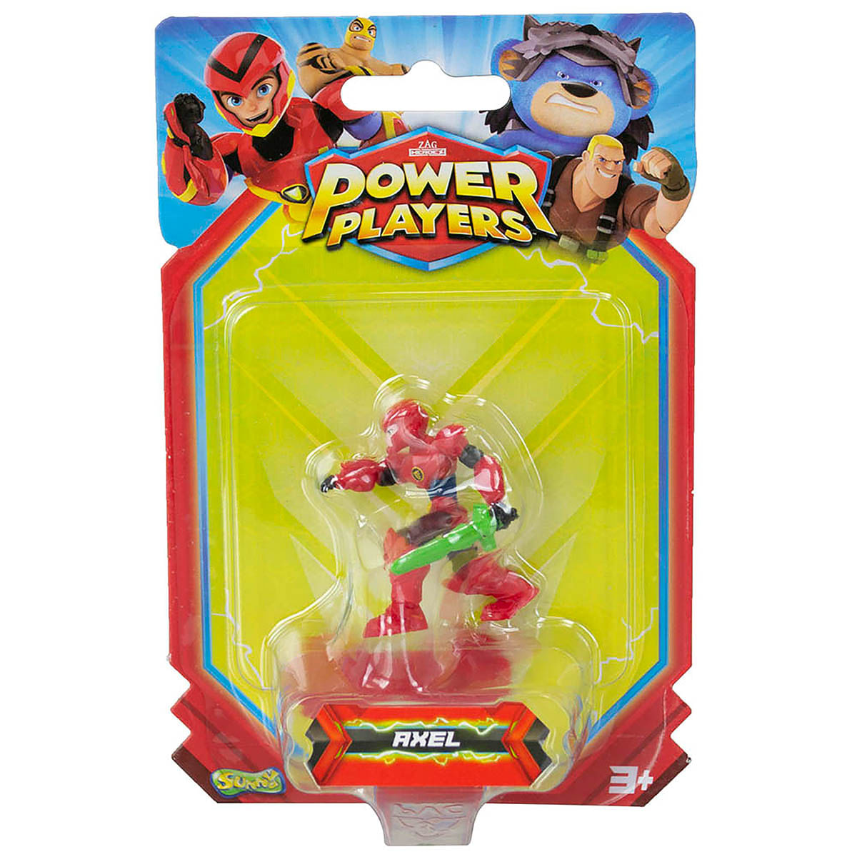 Power Players - Mini Boneco de 5Cm - Axel Com Espada