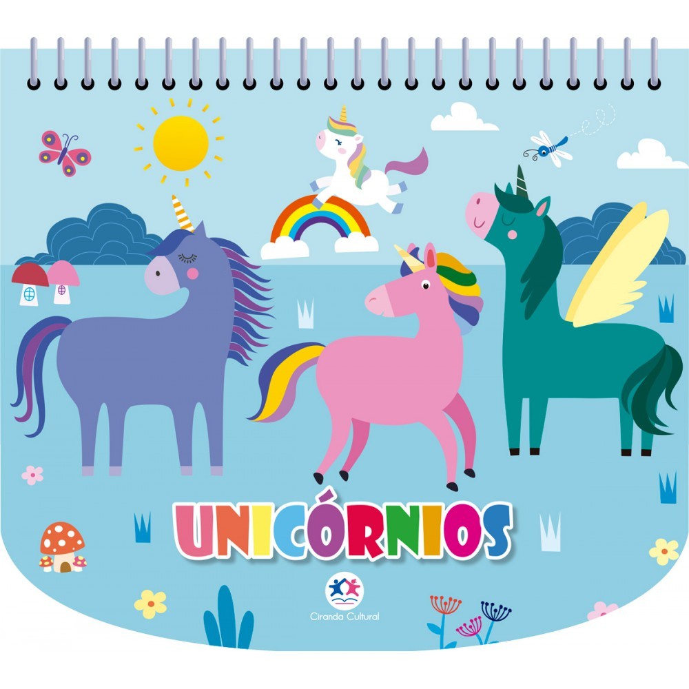 Livro Unicórnios - Livro com canetinha