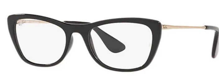 Armação de Óculos de Grau Ray Ban, modelo RX7172L, cor 2000, tamanho 52