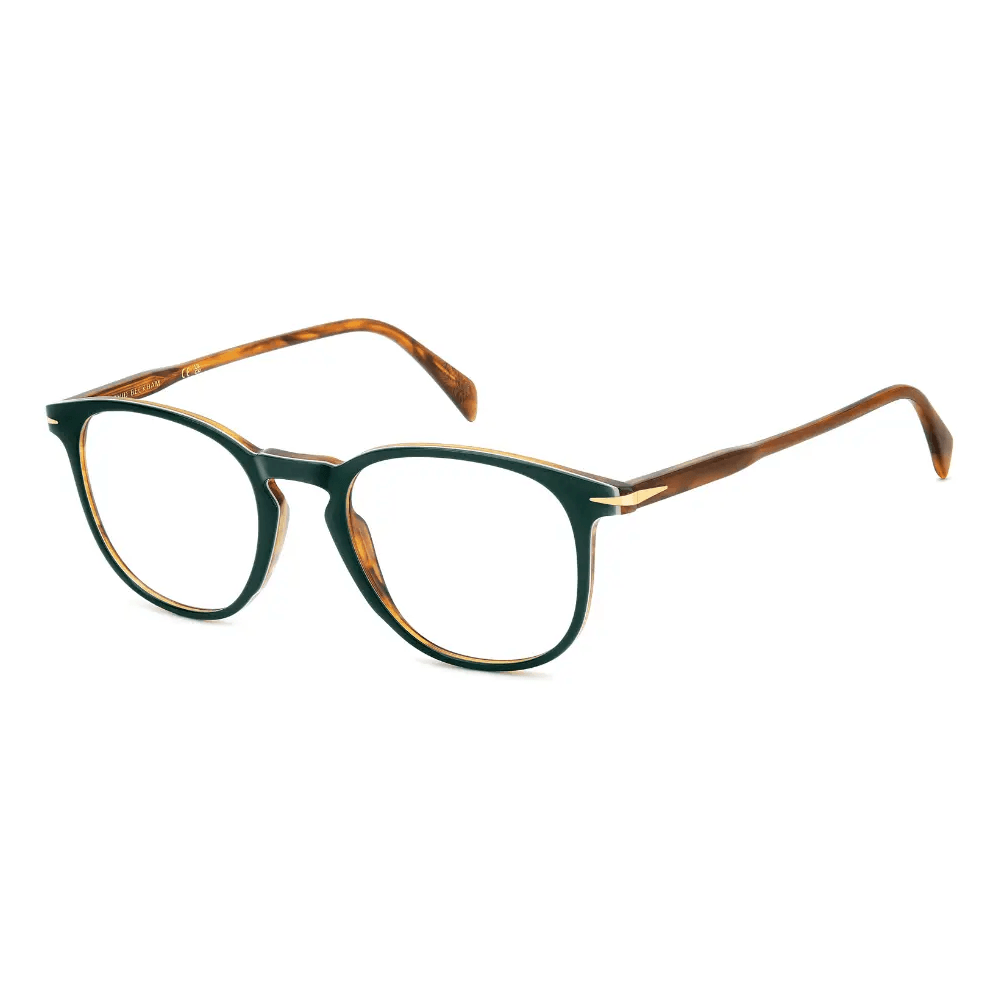 Foto 2 de Armação de Óculos de Grau David Beckham 1160 Feminino Quadrado Acetato Verde